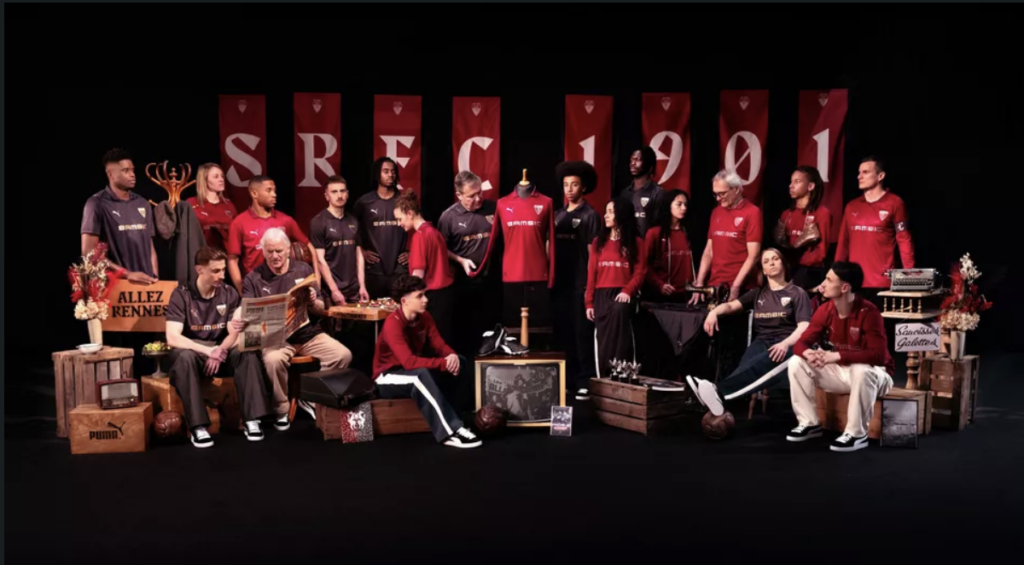 Les nouveaux maillots du stada rennais pour l'anniversaire des 125 ans